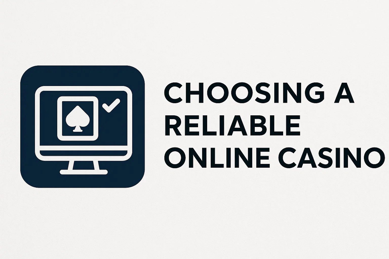 Choosing a Reliable Online Casino