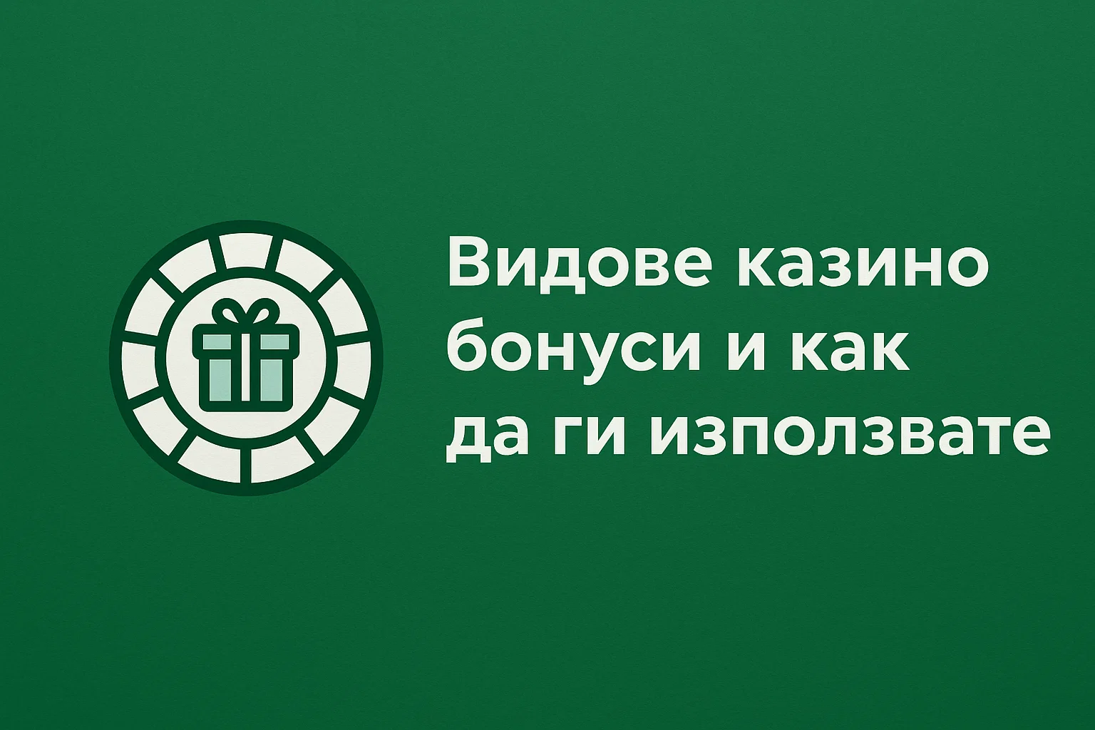 Видове казино бонуси и как да ги използвате