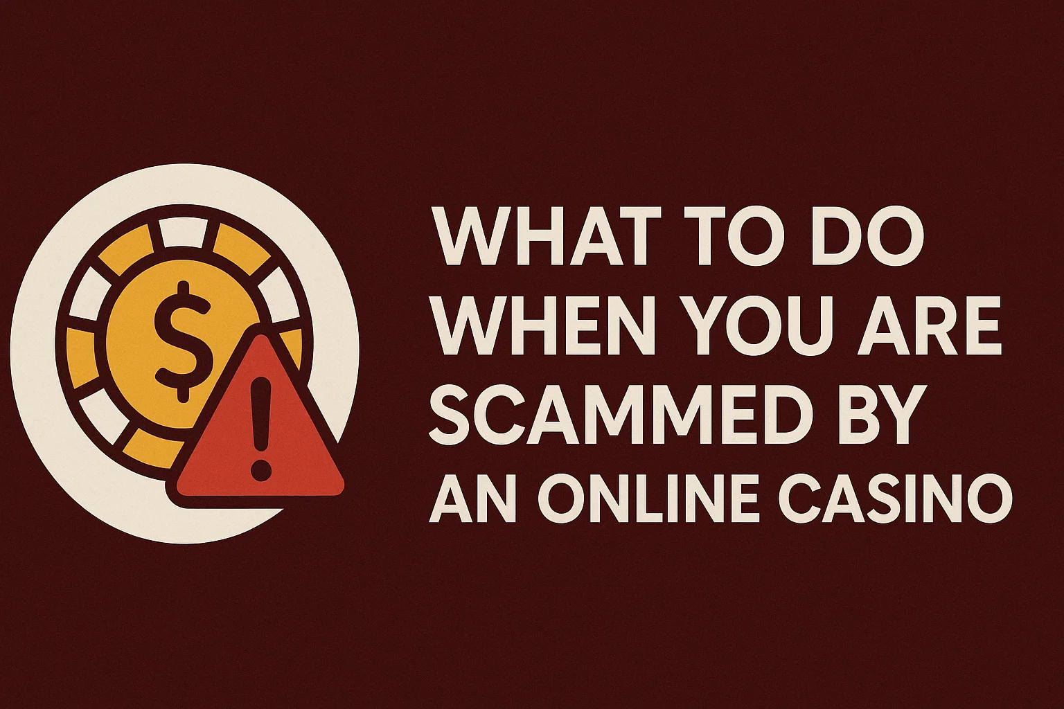 What to Do When You Are Scammed by an Online Casino